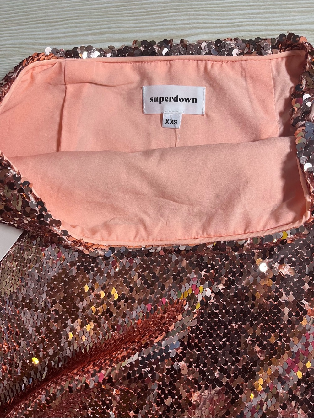 superdown Rose Gold Sanya Mini Skirt - Picture 4 of 9